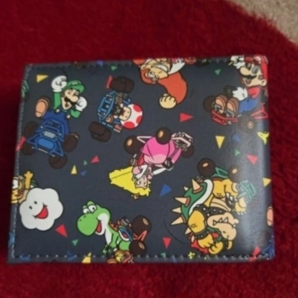 New Nintendo Mariokart Anime Manga Leather Wallet